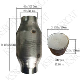 Universal 200-400 Cell High Flow Metallic-Core Race Catalytic Converter High Performance Sport - SHANGHAI KESAIRAY AUTO PARTS CO LTD